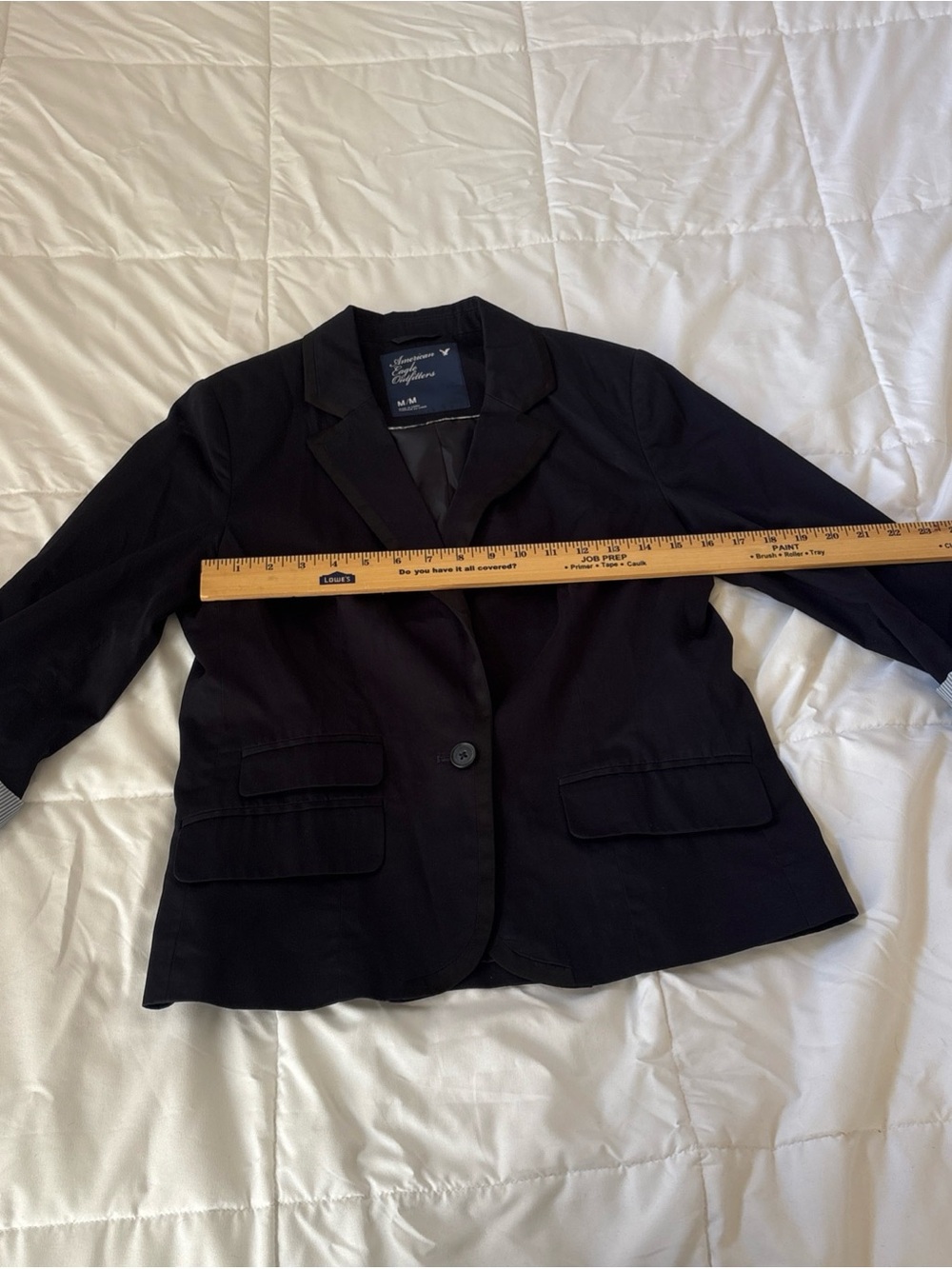 Signature Navy Blue Single-Button Women's Blazer